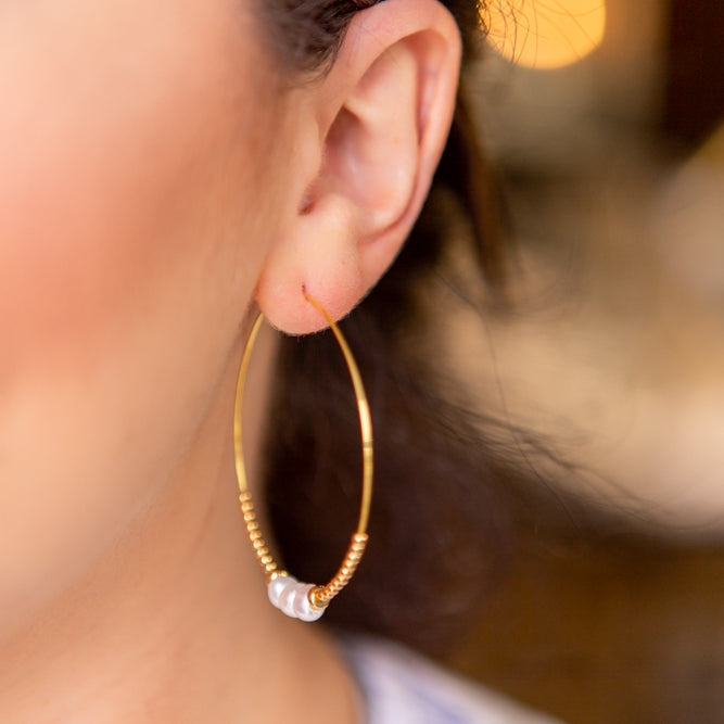 Lily Earrings + Amazonite