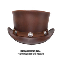 Buffalo Brown Leather Hat Band