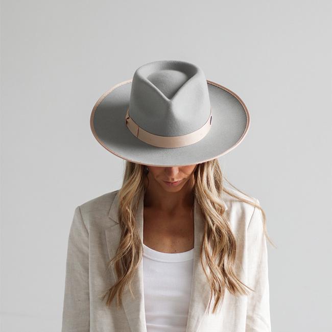 GIGI PIP | Monroe Rancher Light Grey Hat
