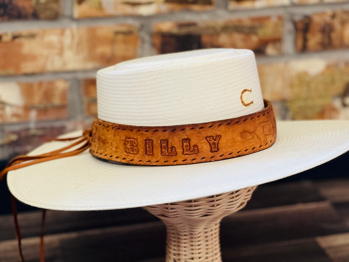 Upcycled LV Adjustable Genuine Leather Hat Band – Anagails