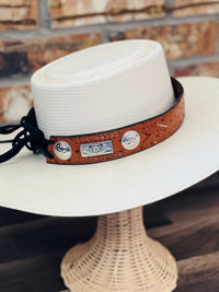 Upcycled LV Adjustable Genuine Leather Hat Band – Anagails