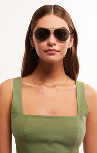 Driver Gold-Grey Sunglasses | Z Supply