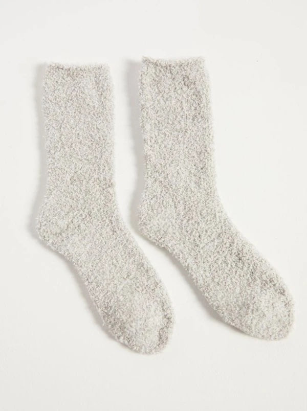 2 Pack Plush Socks - Heather Grey | Z Supply