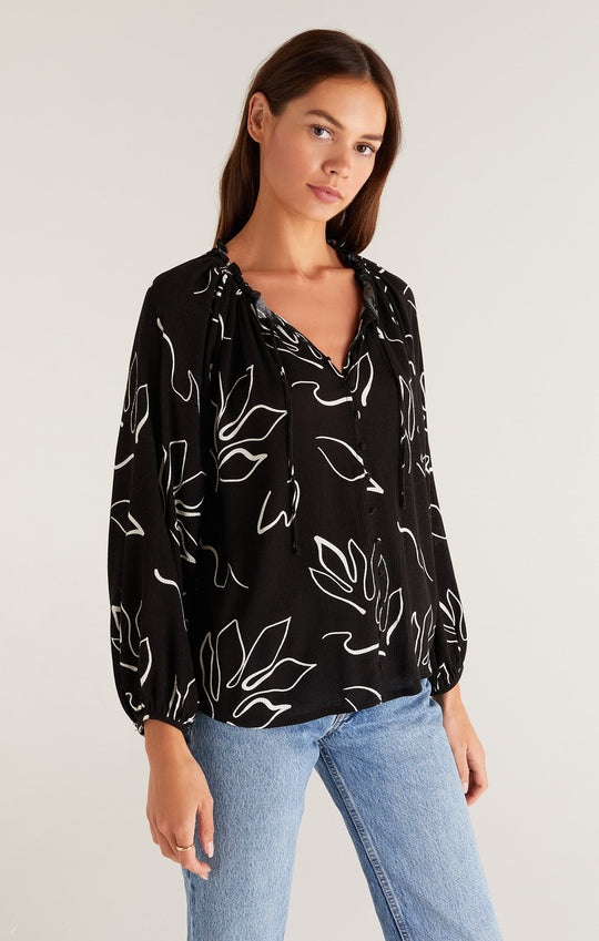 Athena Abstract Floral Top | Z Supply