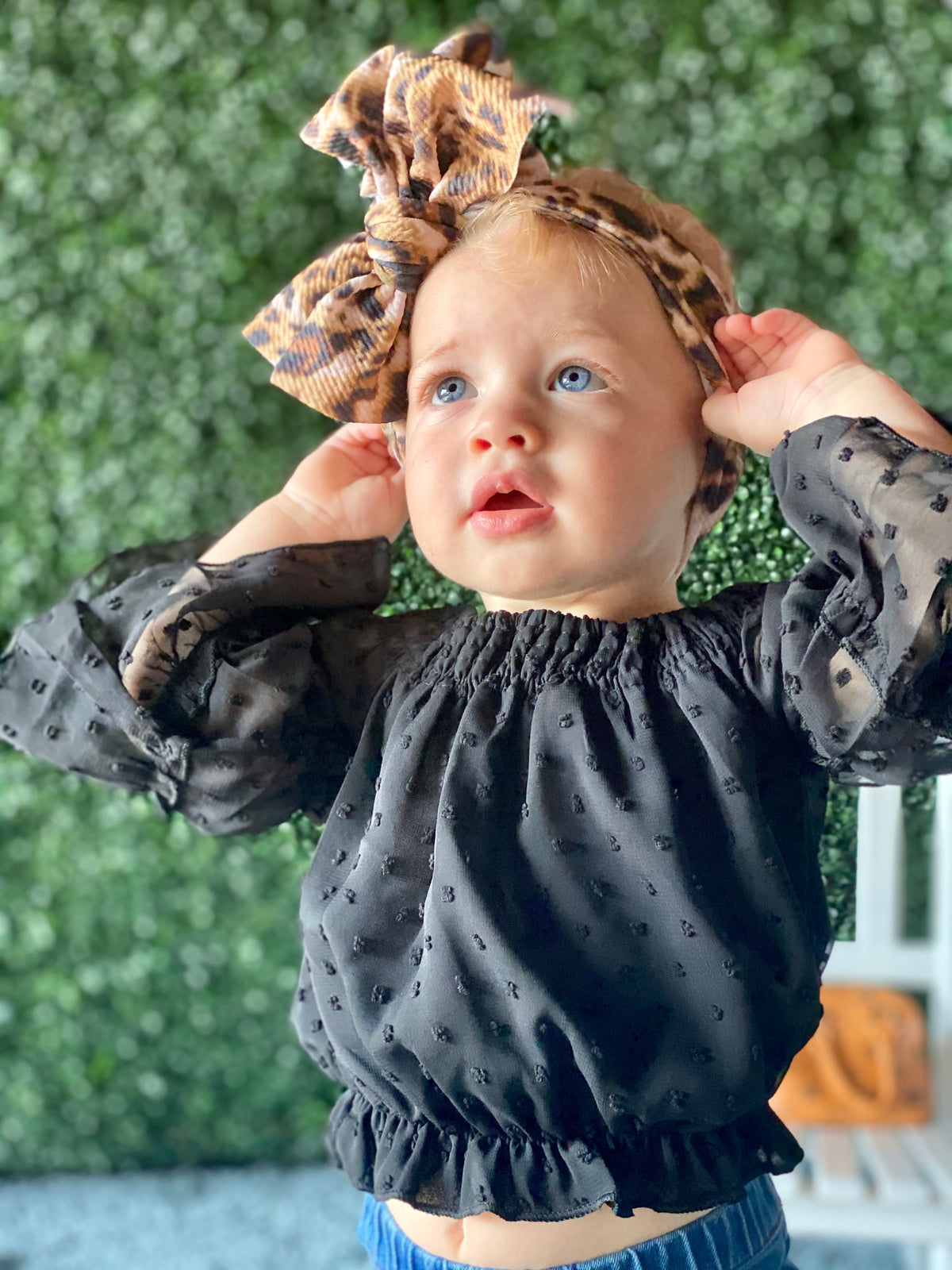 Headband Bow in Cheetah