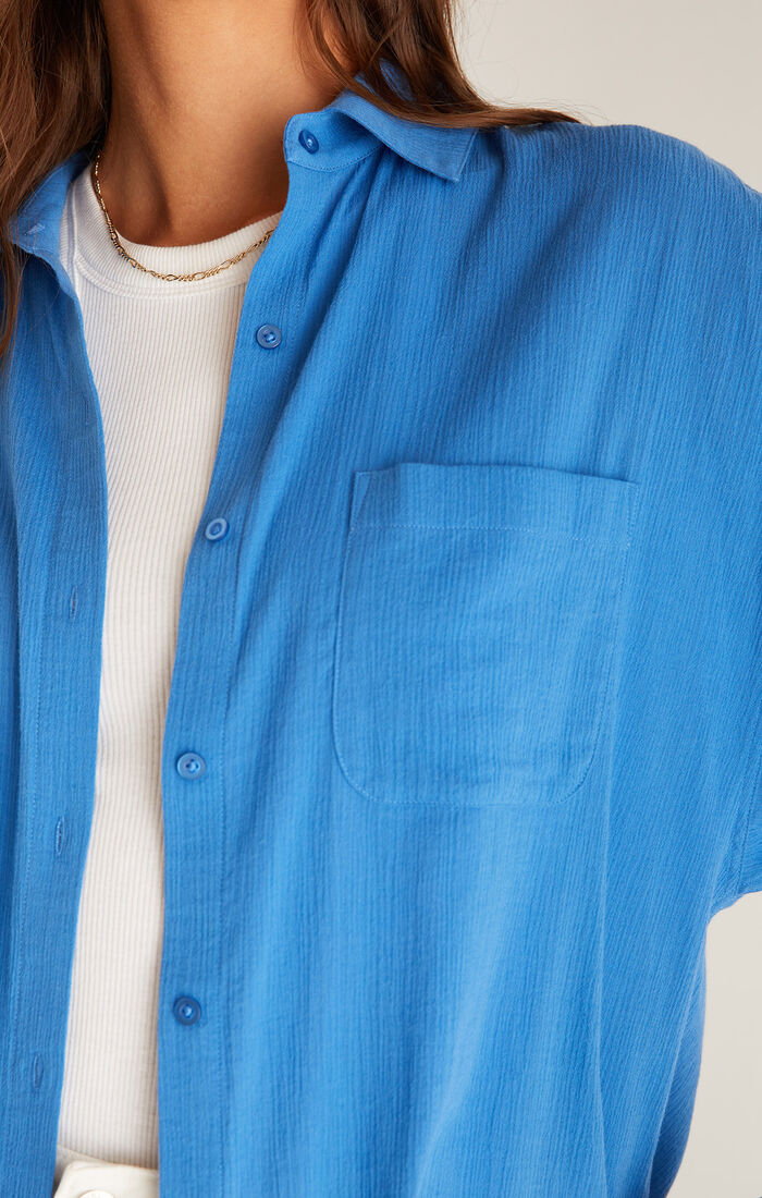 Lalo Button Up Top Federal Blue | Z Supply
